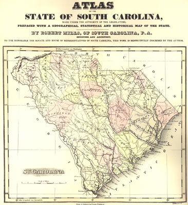 State of South Carolina, by Robert Mills, 1825