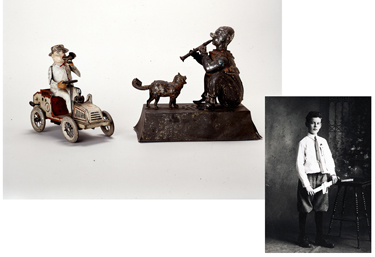 Toys and photo of Maier Triest (1901-1969) 