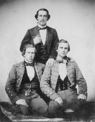 Joshua Lazarus Moses, Isaac Harby Moses, and Perry Moses, ca. 1861 