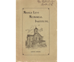 Cataloge of the Moses Levi Memorial Institute