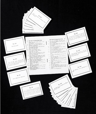 An educational card game used by Penina Moïse