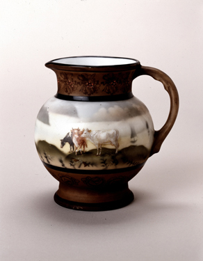 Porcelain pitcher, Bavaria, ca. 1900 